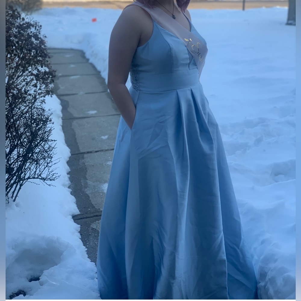 Light Blue A-Line dress women’s size 17 (16-18)